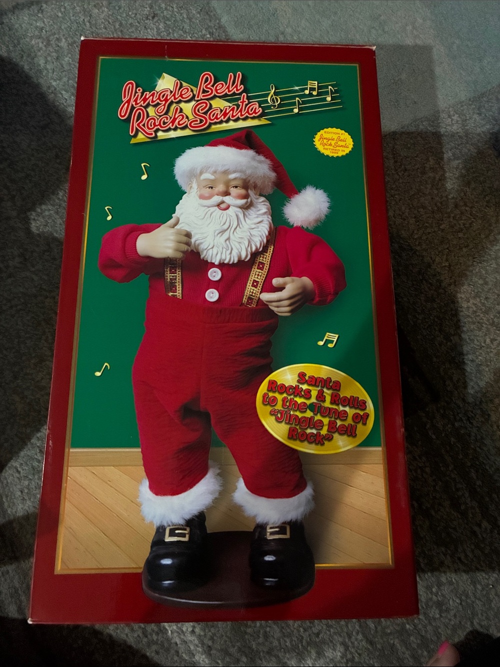 Vintage 1998 Jingle Bell Rock Santa
